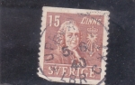 Stamps Sweden -  CARL VON LINNÉ-botánico 