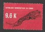 Stamps Democratic Republic of the Congo -  Leopardo saltando