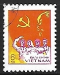 Stamps Vietnam -  proclamacion de la democracia