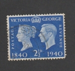Sellos de Europa - Reino Unido -  Victoria y Jorge