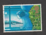 Stamps United Kingdom -  Niño mirando la estrella
