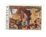 Sellos del Mundo : America : Dominica : Navidad 1973.Botticelli
