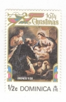 Stamps Dominica -  Navidad 1974.Oronzo Tiso