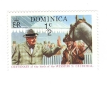 Sellos de America - Dominica -  Centenario del nacimiento de Winston Churchill