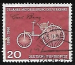 Stamps Germany -  First motor car by Carl Benz (1844-1929)