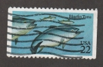 Stamps United States -  Atunes azules