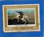 Stamps Peru -  Coronel Alfonso Ugarte