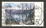 Stamps Germany -  837 - Impresionismo alemán, Parque y lago Walchen, de Lovis Corinth