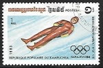 Stamps Cambodia -  Juegos Olimpicos de Invierno - trineos