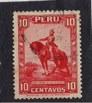 Stamps Peru -  Don Francisco Pizarro
