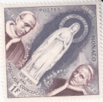 Sellos de Europa - Mnaco -  SS. PIO XII Y PIO IX