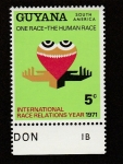 Stamps Guyana -  Año internacional de las relaciones interraracialrs