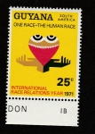 Stamps Guyana -  Año de las interelaciones raciales