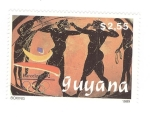 Stamps Guyana -  Barcelona 92.Boxeo