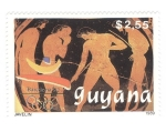 Stamps Guyana -  Barcelona 92.Javalina