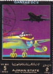 Stamps : Asia : United_Arab_Emirates :  AVIÓN DC 8 