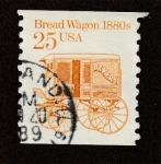Stamps United States -  Carro ambulante para el pan de 1880