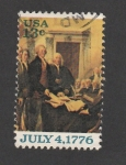 Stamps United States -  Declaración independencia
