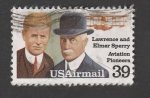 Stamps United States -  Lawrence y  Elmer Sperry pioneros de la aviación