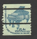 Stamps United States -  Piano