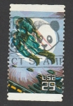 Stamps United States -  Oso panda