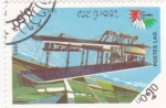 Stamps : Asia : Laos :  BIPLANO