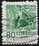 Stamps Mexico -  Michoacán, Danza de los Moros