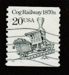 Stamps United States -  Tren Cog 1870