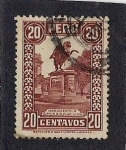 Stamps Peru -  Monumento a Simon Bolivar