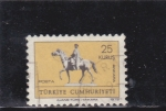 Stamps Turkey -   estatua jinete
