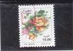 Stamps Algeria -  FLORES- rosa
