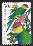 Stamps Australia -  loros