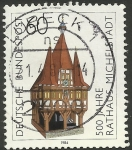 Stamps Germany -  1032 - Edificio de la ciudad de Michelstadt