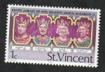 Stamps : America : Saint_Vincent_and_the_Grenadines :  459 - 25 Anivº de la coronación de Elizabeth II