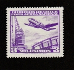 Stamps Chile -  Linea Aérea Nacional