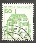 Stamps Germany -  877 - Castillo de Inzlingen