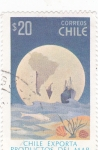 Stamps Chile -  CHILE EXPORTA PRODUCTOS DEL MAR 