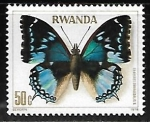 Stamps Rwanda -  Mariposas