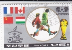 Stamps North Korea -  MUNDIAL DE FUTBOL MEXICO'86