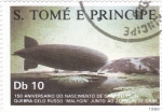 Stamps S�o Tom� and Pr�ncipe -  150 ANIVERSARIO NACIMIENTO DE ZEPPELIN 