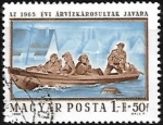 Stamps : Europe : Hungary :  Victimas de inundaciones