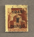 Stamps Hungary -  Corona de San Esteban