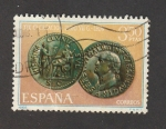 Stamps Spain -  Monedas de la VII Legióm Romana en León