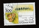 Sellos de Asia - Afganist�n -  Gusano de seda