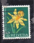 Stamps Switzerland -  FLORES-  PROJUVENTUDES