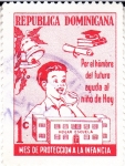 Stamps : America : Dominican_Republic :  MES DE PROTECCION A LA INFANCIA 