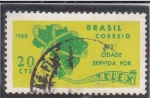 Stamps Brazil -  25 CIUDADES COMUNICADAS POR TELEX 