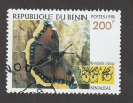 Stamps Benin -  Nymphalis antiopa