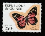 Sellos de Africa - Guinea -  Danaus cleophile