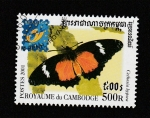 Stamps Cambodia -  Cethosia hypsea